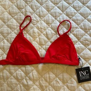 It’s Now Cool basic bralette swim top. Red. Women’s size XL. NWT.